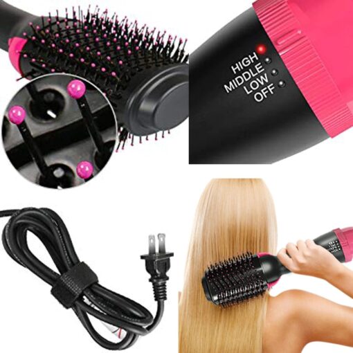 Straightening Hot Air Hair Brush Settings
